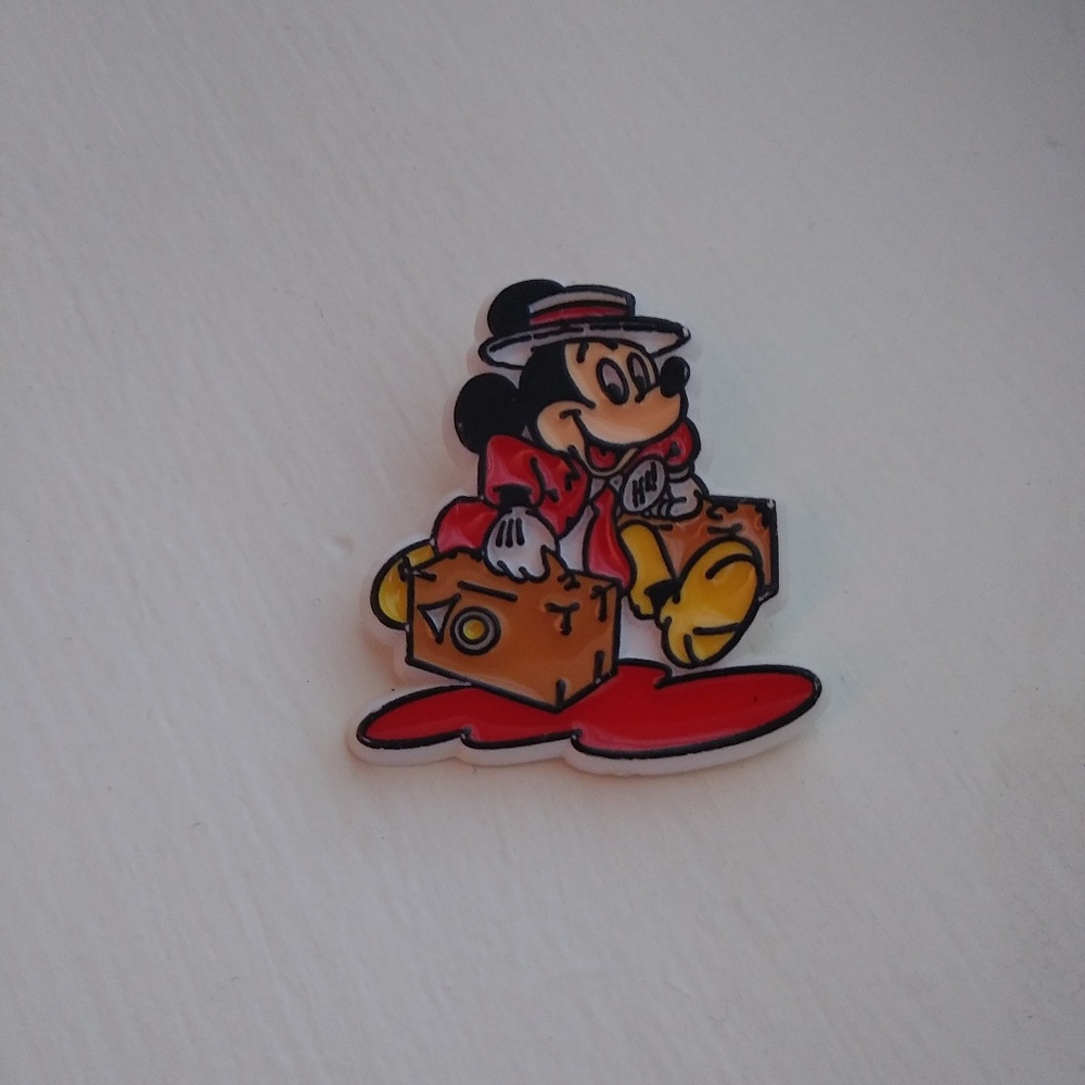 Vintage Traveling Mickey Mouse Pin